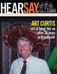 Art Curtis - Clark County Bar Association