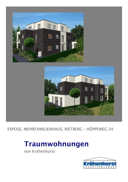 4 Eigentumswohnungen - Krähenhorst Bauunternehmung GmbH