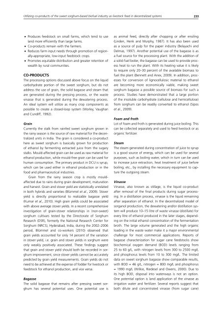 Biofuel co-products as livestock feed - Opportunities and challenges