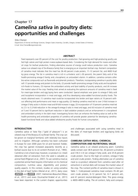 Biofuel co-products as livestock feed - Opportunities and challenges