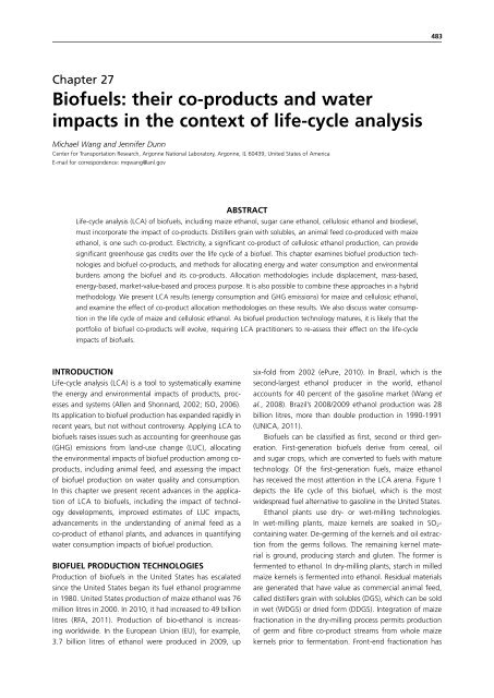 Biofuel co-products as livestock feed - Opportunities and challenges