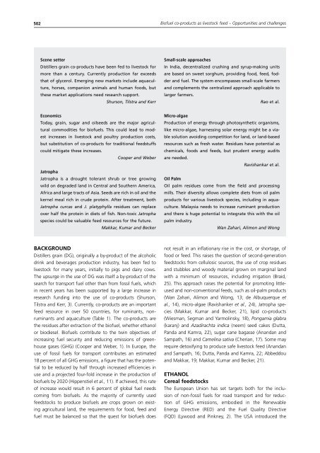 Biofuel co-products as livestock feed - Opportunities and challenges