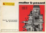 muller & pesant - Usinages