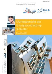 Marktübersicht der Energiecontracting-Anbieter 2010 - industrieBAU
