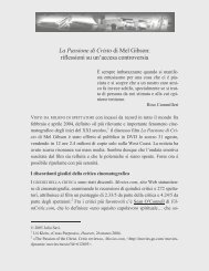 La Passione di Cristo di Mel Gibson: riflessioni su un ... - Julio Savi