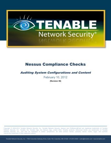 Nessus Compliance Checks - SCADAhacker