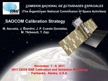 SAOCOM Calibration Strategy