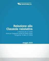 Relazione alla Clausola valutativa - Sociale - Regione Emilia ...