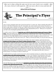 The Principal's Flyer - Framingham Public Schools