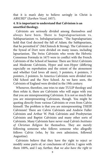The Calvinism Debate - Way of Life Literature