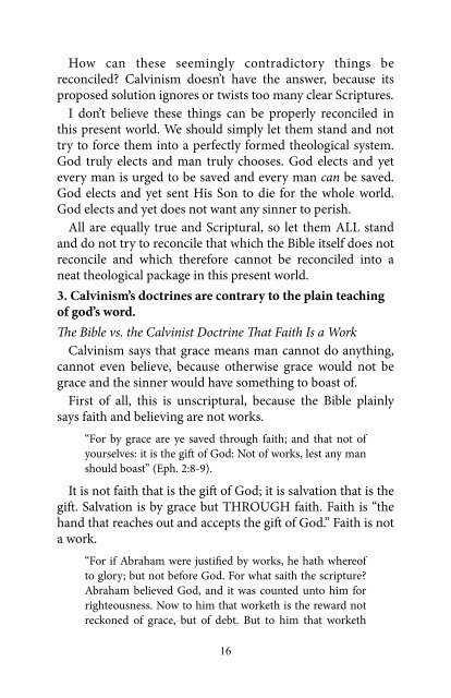 The Calvinism Debate - Way of Life Literature