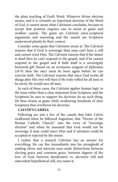 The Calvinism Debate - Way of Life Literature