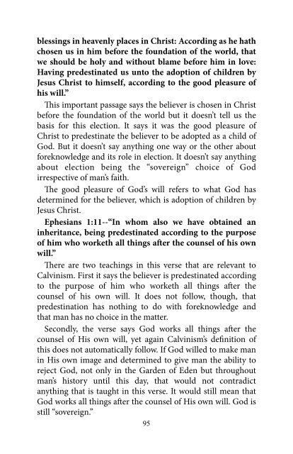 The Calvinism Debate - Way of Life Literature