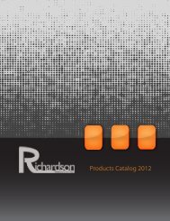 Products Catalog 2012 - Richardson Products Inc.