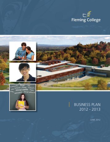 BUSINESS PLAN 2012 - 2013 - Fleming College