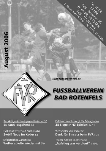 August 2006 - FV Bad Rotenfels