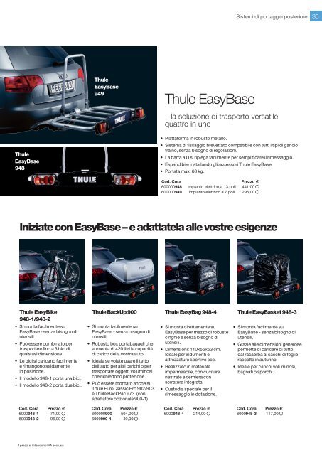 Thule easy base in formato PDF - Daihatsu