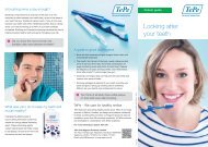 Download our patient leaflet Looking after your teeth (pdf) - TePe