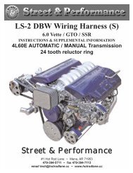 LS-2 DBW Wiring Harness (S) Street & Performance