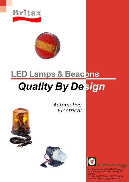 Britax LED Rear Lamp - YAP SWEE LEONG SDN BHD