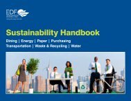 EDF Sustainability Handbook - Environmental Defense Fund