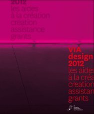 VIA design 2012 les aides Ã  la crÃ©ation creation assistance grants