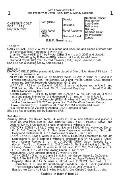 From Lawn View Stud The Property of David Ryan, Tom ... - Goffs