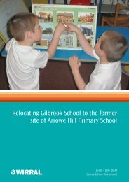 Consultation leaflet - Wirral Learning Grid