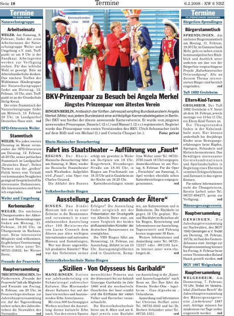 Tel. 0 6704/960020 · www.bispinck-peitz.de - Neue Binger Zeitung