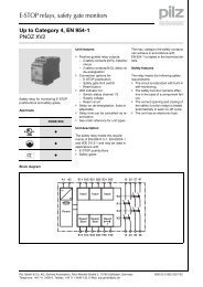 E-STOP relays, safety gate monitors