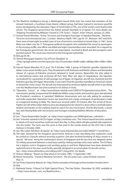 Asymmetric Warfare And Low Intensity Maritime Operations