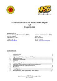 Sicherheitstechnische und bauliche Regeln fÃ¼r BogenplÃ¤tze