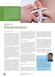 Körperanalyse - FUTREX / ZELLTEC