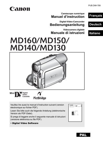 MD-130 MD160_150_140_130_DEU.pdf - Canon Deutschland