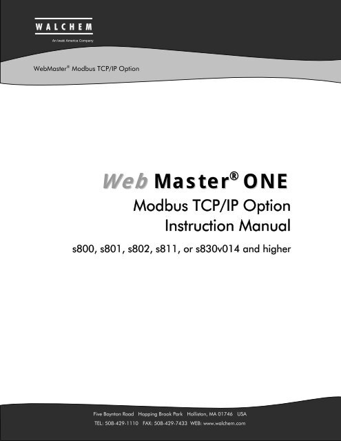 Modbus TCP/IP Manual