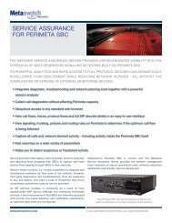 Perimeta ISC Datasheet - Metaswitch