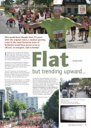 Flat but trending upward - Distance Running magazine