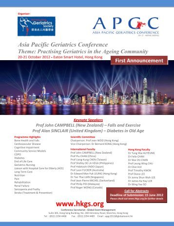 Asia Pacific Geriatrics Conference - The Hong Kong Geriatrics Society