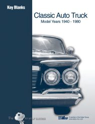 Ilco Classic Auto Truck Model Years 1940 - 1980 - LV Sales Inc