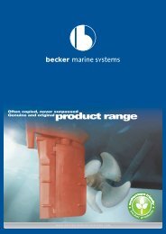 Becker rudder designs - SANGER METAL