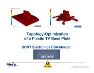 Topology-Optimization of a Plastic TV Base Plate - Ansys
