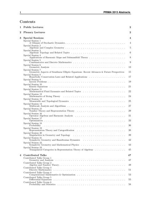 Schedule-at-a-Glance