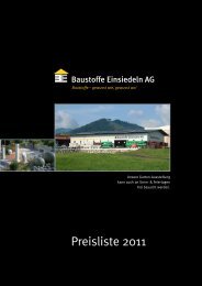 bedachungs- und fassadenverkleidung - Baustoffe Einsiedeln AG