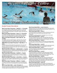 Red Cross Swim Program Infromation