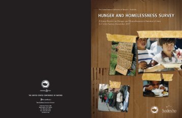 2007 Hunger and Homelessness Survey - U.S. Conference of Mayors