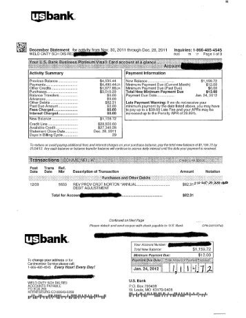 December 2011 Credit-Debit Card Statement.pdf - Keenesburg ...