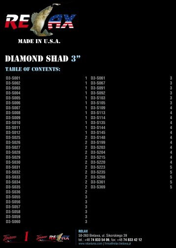 DIAMOND SHAD 3'' - Relax