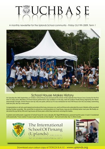 TOUCHB A S E TOUCHB A S E - The International School Of Penang