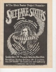 salt lake sixties - Theater X net