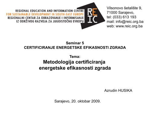 Metodologija za certificiranje energetske efikanosti zgrada